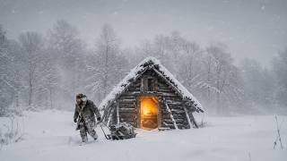 Trapped in a Terrifying Winter Blizzard | Surviving the Snowstorm in an Abandoned House