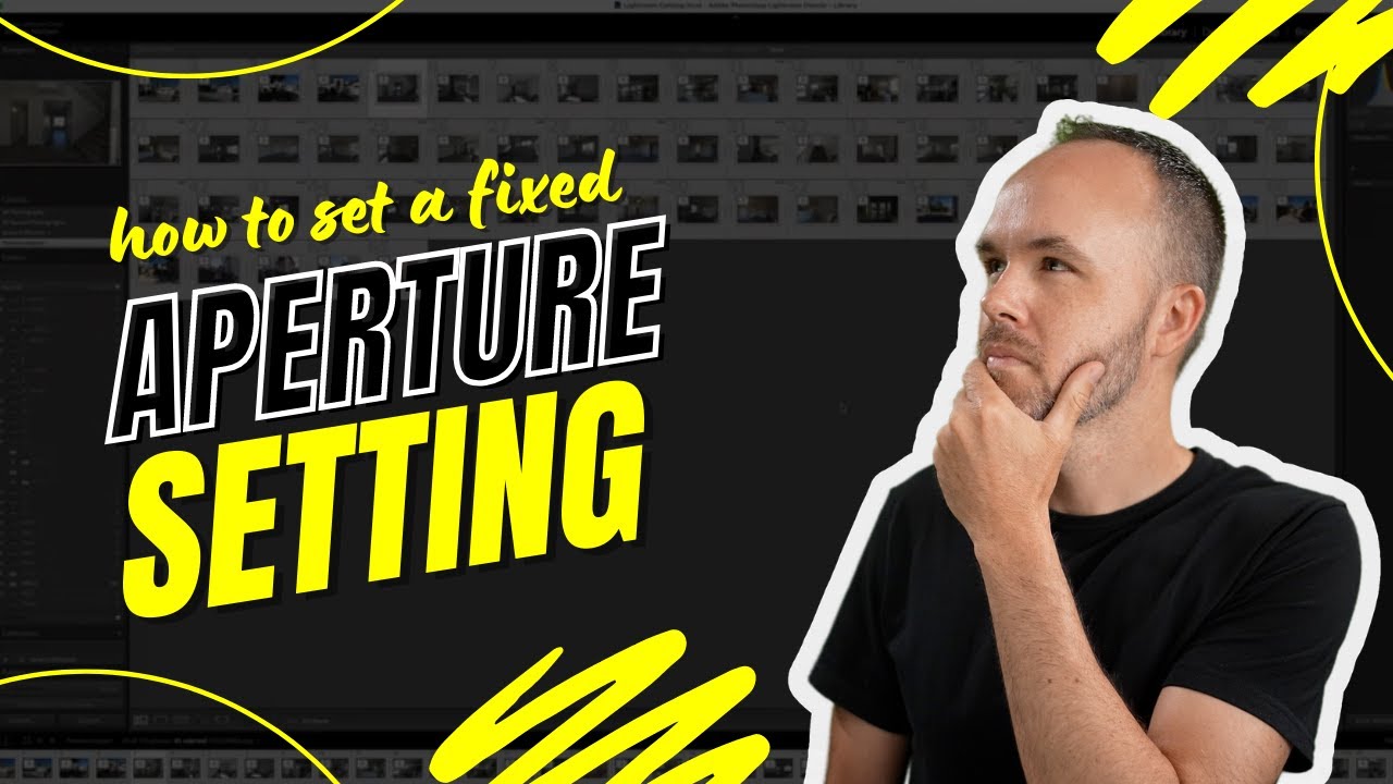 How do I set a fixed aperture setting - YouTube