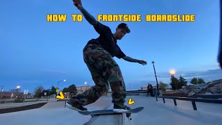 How to FRONTSIDE BOARDSLIDE