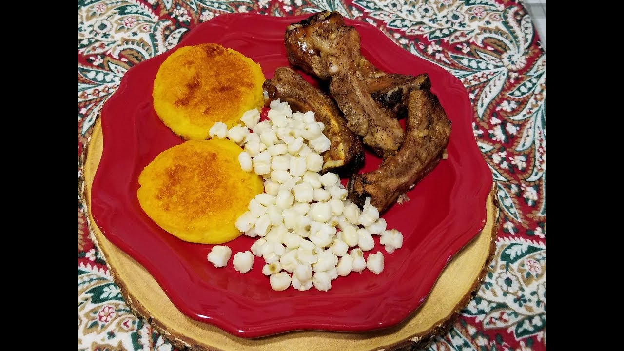 COSTILLAS DE CERDO CON TORTILLAS DE PAPA. COMIDA ECUATORIANA 🇪🇨 YouTube