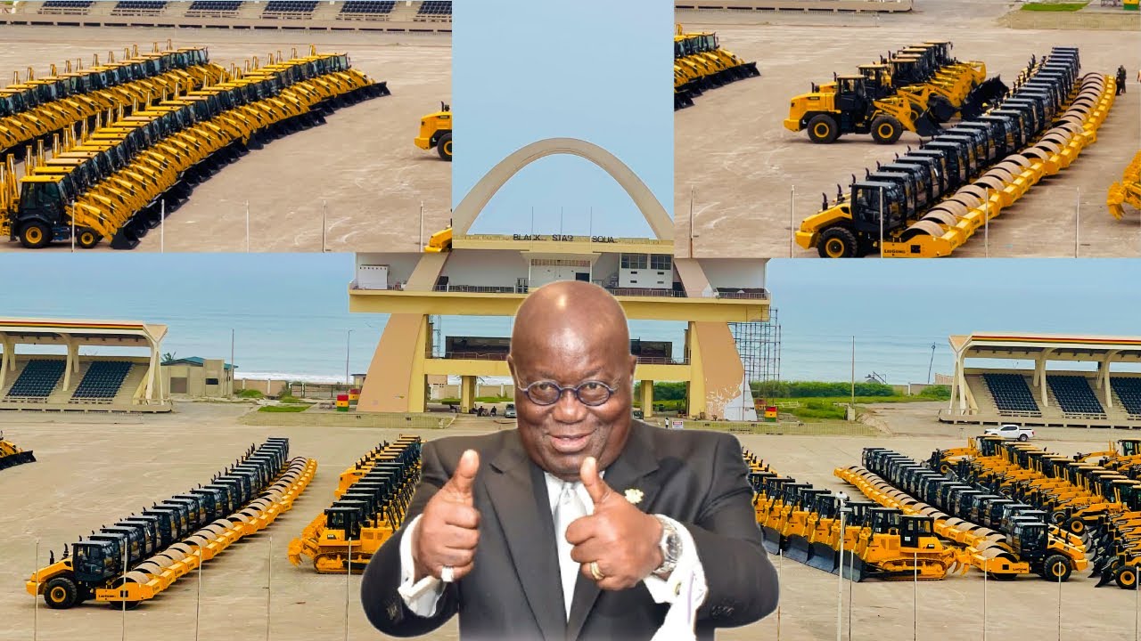 Акофо Аддо раздаёт каждому округу оборудование для строительства дорог