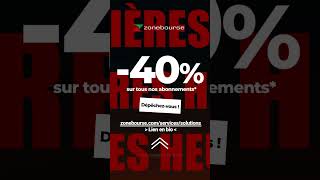 🔥 DERNIÈRES HEURES ! 🎁 -40% sur tous nos abonnements*