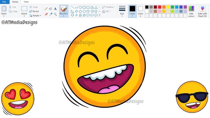 HD mspaint, Thinking Face Emoji 🤔