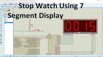 Stopwatch Using 7 segment Display With Arduino