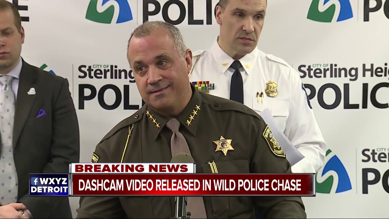 Dashcam video released in wild Macomb County police chase