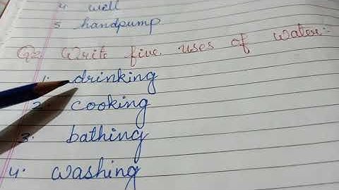 Class 1 Subject EVS Chapter 6 (Revision)Water