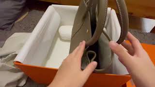 GOLD HERMÈS GARDEN PARTY 36 UNBOXING 