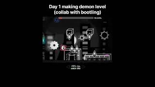 day 1 making demon level ststr #gd #geometrydash #progress #demon @JustABootling