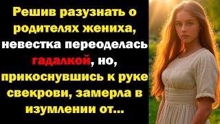 видео: Решив узнать правду о родителях жениха, невестка надела маску гадалки… Прикоснувшись к руке свекрови картинка: Решив узнать правду о родителях жениха, невестка надела маску гадалки… Прикоснувшись к руке свекрови