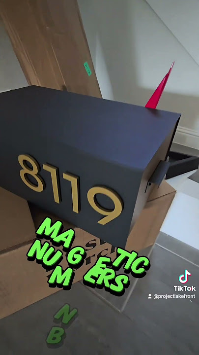 New mailbox unboxing!! Now we can receive mail!