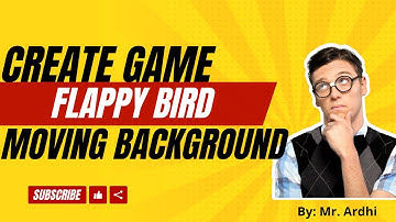 Membuat game flappy bird dengan construct 3 | menggerakkan background | part.2
