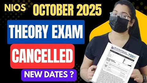 Urgent! Nios October 2025 Exam Cancelled, Nios big latest updates