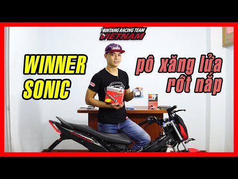 Video Sonic Winner chi tiết PXL rớt nắp | pô xăng lửa cơ bản - youtube