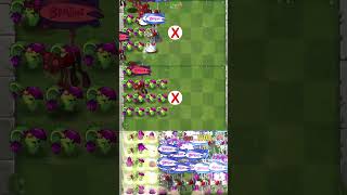 PvZ2 - Plants Level 1, Level 5, Level Max vs Fast Zombies