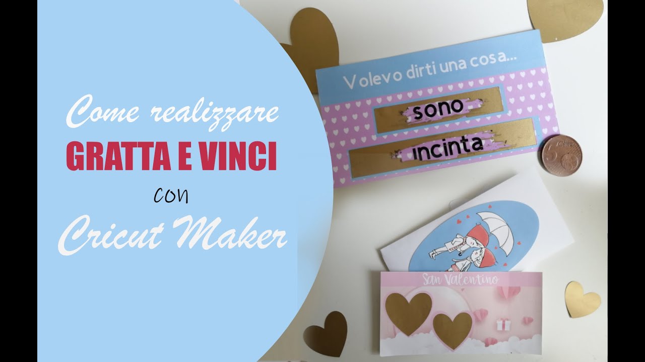 Gratta e vinci personalizzati FAI DA TE con Cricut Maker. Video Tutorial -  My Cricut