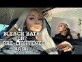 How to bleach bath on pre lightened hair 2020 | Method can also remove unwanted hair dye fast !