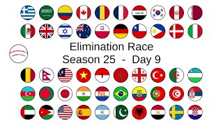 ELIMINATION LEAGUE COUNTRIES season 25 day 9