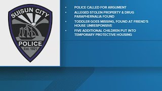 Toddler appears to overdose in Suisun City. Two arrested, accused of child endangerment