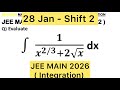 Q) Given f(x)= ∫ dx/(x^(2/3)+2√x)&f(0)=−26+24𝓁n2. If f(1)=A+B𝓁n3, then find (A+B)