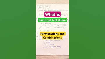 Factorial in Math: Simple Explanation #youtubeshorts #class11maths #permutations_and_combinations
