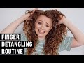 HOW TO DETANGLE CURLY HAIR | HOW I FINGER DETANGLE MY WET HAIR