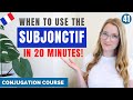 When to use the SUBJONCTIF in French // French Conjugation Course // Lesson 41