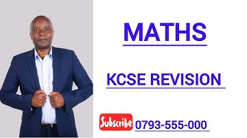 KCSE 2023 Mathematics Revision | Full Working for Question 4