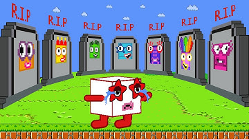 Numberblock 100 R.I.P All Numberblocks 1 to 10 | Numberblocks Sad Story | Game Animation