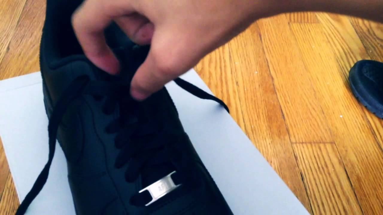 black air force laces