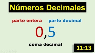 Que es un numero decimal explicacion para niños