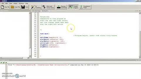 Robot C Tutorial #6 - Line Tracker