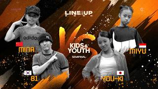 4 -2 MINA(CH) B1(KR) VS MIYU(ID) YOU-KI(JP) KIDS & YOUTH SEMI FINALㅣ2026 LINE UP XI🇰🇷