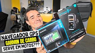 NAVEGADOR GPS GARMIN DE CARRO EM MOTOS? DÁ CERTO? COMO FUNCIONA?