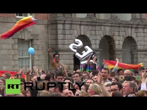 Ireland: Dubliners rejoice after 'Yes' vote in gay marriage referendum