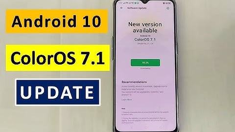 Oppo F15 Android 10 Q Update ColorOS 7.1 Software Update