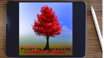 How to draw Fall Landscape in Procreate| Fall Tree Painting | iPad Painting Tutorial| The Pro Art