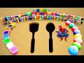 Experiment: How to make Spoon vs Spatula with Cement, Giant Fanta, Pepsi, Coca-Cola vs Mentos