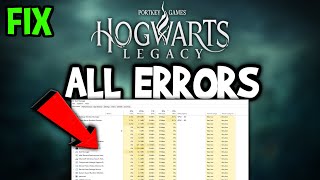 Hogwarts Legacy - How to Fix All Errors
