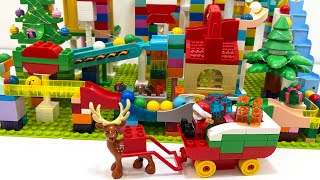 Christmas Lego Duplo Marble Run Cozy Asmr Holiday Sounds