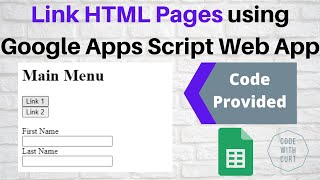 Link HTML Pages using Google Apps Script Web App screenshot 5