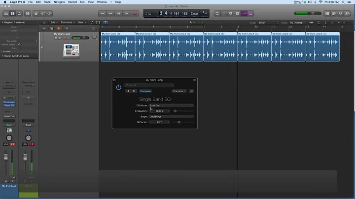 LOGIC Pro X  Filter Sweep