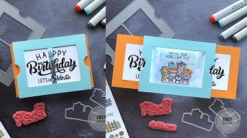 Taylored Expressions | Theater Fold -- Interactive Birthday Card