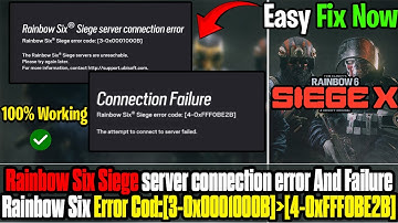 How To Fix Rainbow Six Siege Server Connection Error | NEW 2025🎮🔥