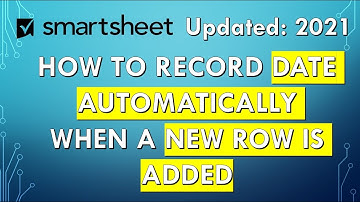 #Smartsheet #Automation | How To Record a Date in Smartsheet Using Automation Function | 2021