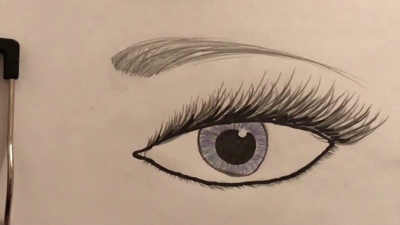 How To Draw A Human Eye Step By Step For Kids