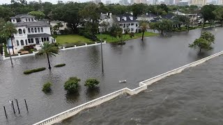 Drone video captures Tampa flooding from Hurricane Idalia
