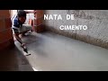 Como aplicar a nata de cimento em piso, pra ficar lizo.