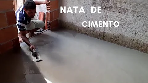 O que é uma nata de cimento?