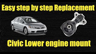 Easy replacement of 2006 - 2011 honda civic lower engine mount. Step by step instructions by Jack of All 14,139 views 1 year ago 5 minutes, 40 seconds