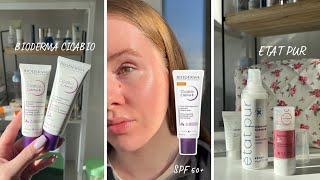 Тестирую новинки Bioderma Cicabio и Etat Pur | Аптечная косметика